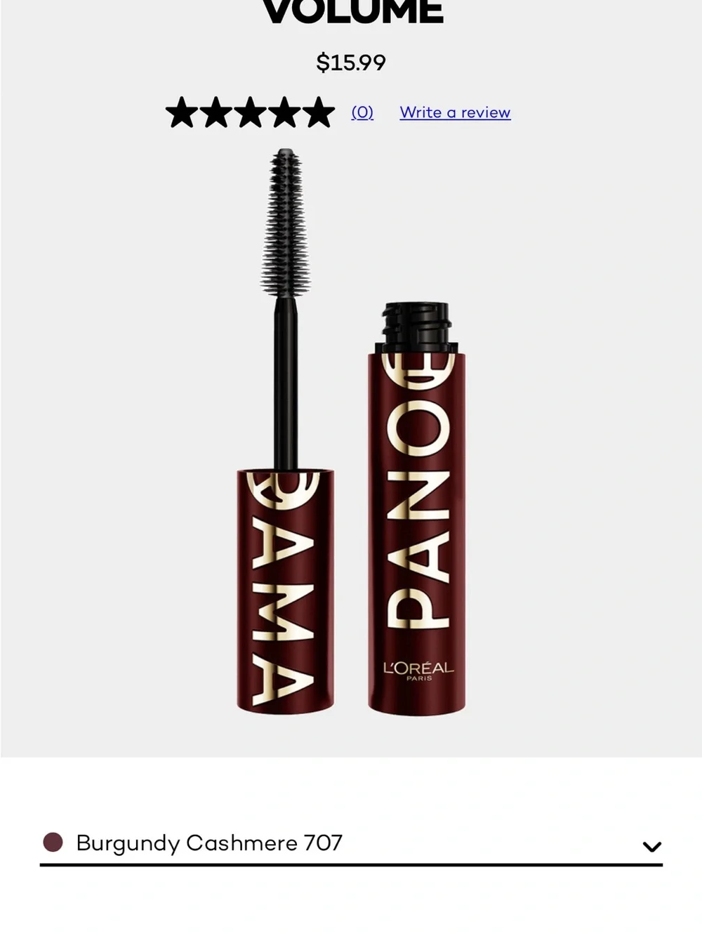 L'Oreal Pandora Mascara Trio in Burgundy, Gold, Navy